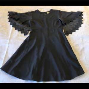 Beautiful black, cape dress